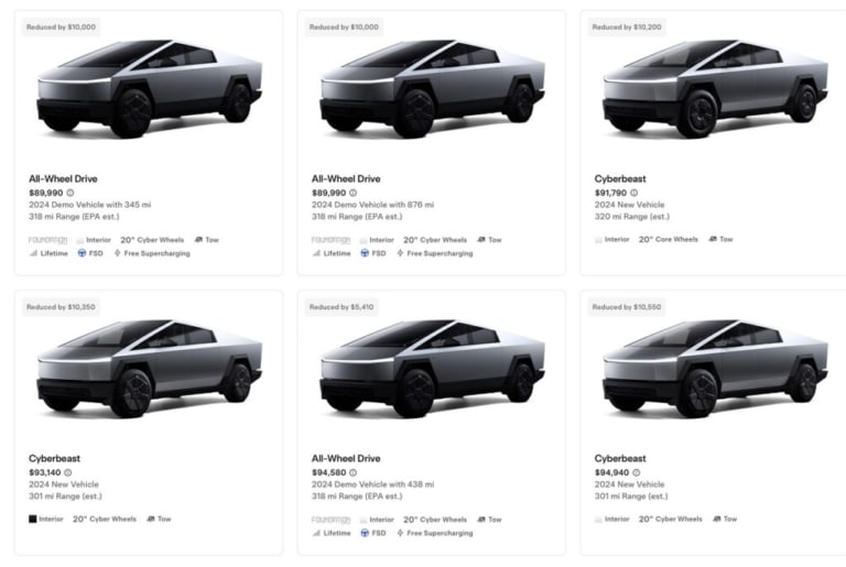 تخفیف برای خرید تسلا سایبرتراک در کنار کاهش تیراژ تولید همچنان ادامه دارد